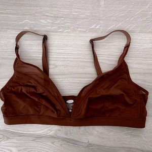 Parade Replay Plunge Bralette - cocoa xs